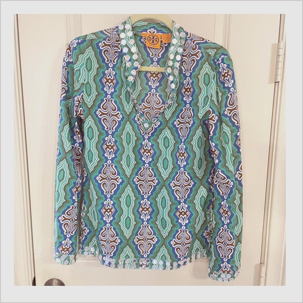Tory Burch Tunic Blouse Size 4